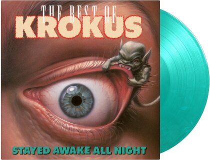 Krokus - Stayed Awake All Night - Best Of (2023 Reissue, Music On Vinyl, Limited To 1500 Copies, First Time On Vinyl, TRANSLUCENT GREEN & WHITE MARBLED VINYL, LP)