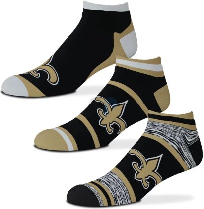 NFL - New Orleans Saints - Cash Socken - 3er Pack Grösse: L
