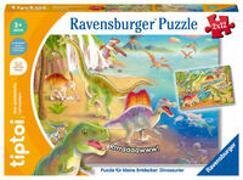 Ravensburger tiptoi Puzzle 00198 Puzzle für kleine Entdecker - Dinosaurier, Kinderpuzzle ab 3 Jahren, Dinosaurier Spielzeug für 1 Spieler, Dino Puzzle