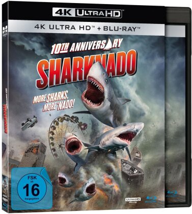 Sharknado (2013) (Hai-Schuber, 10th Anniversary Edition, Limited Extended Edition, 4K Ultra HD + Blu-ray)