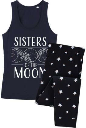 Sisters Of The Moon Ladies Long Pyjama Set - Grösse XS
