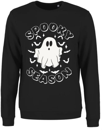 Spooky Season Ladies Black Sweatshirt