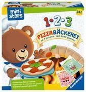 Ravensburger ministeps 4586 1,2,3 Pizzabäckerei - Spielerisch Zählen lernen mit Bär Butz, Spielzeug ab 2 Jahren