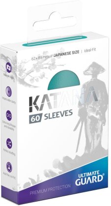 Protèges Cartes 60 pièces - Katana - Small - Turquoise