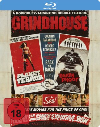 Grindhouse - Death Proof & Planet Terror (2007) (Limited Edition, Steelbook, 2 Blu-rays)