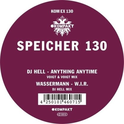 DJ Hell & Wassermann - Speicher 130 (12" Maxi)