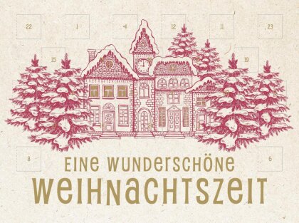 Mini-Adventskalender mit Umschlag zum Verschicken WEIHNACHT - WWS