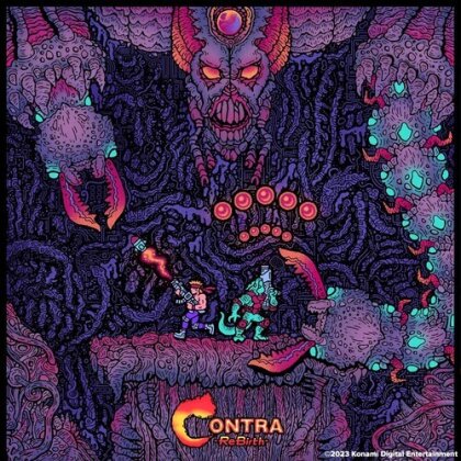Konami Kukeiha Club - Contra Rebirth - OST (Blue & Purple Vinyl, LP)