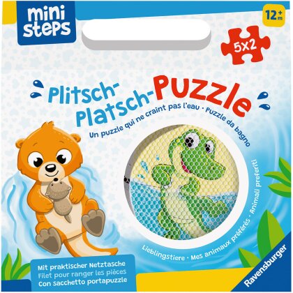 Plitsch-Platsch Lieblingstiere - d/f/i, Puzzle für das Bad,