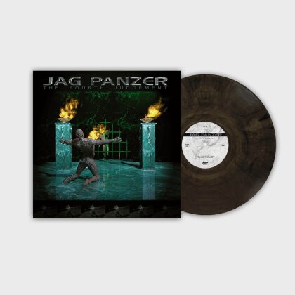 Jag Panzer - Fourth Judgement (2024 Reissue, Limited Edition, Transparent/Black Marbled Vinyl, LP)