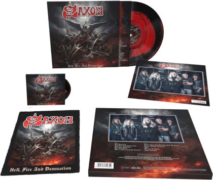 Saxon - Hell, Fire And Damnation (Deluxe Boxset, Artprint, Sunburst Vinyl, LP + CD)