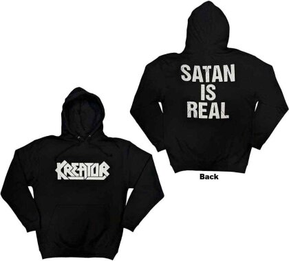 Kreator Unisex Pullover Hoodie - Satan Is Real (Back Print)