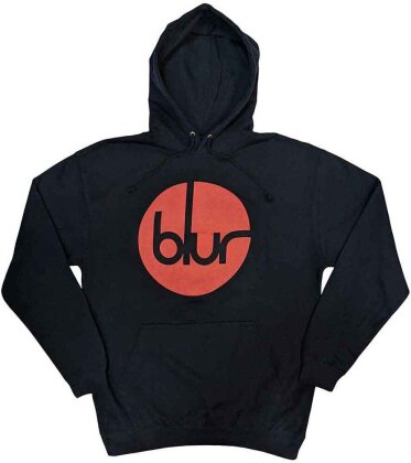Blur Unisex Pullover Hoodie - Circle Logo (Navy Blue)