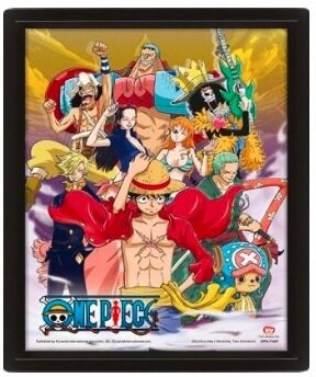 Poster 3D - Équipage du Chapeau de Paille - One Piece