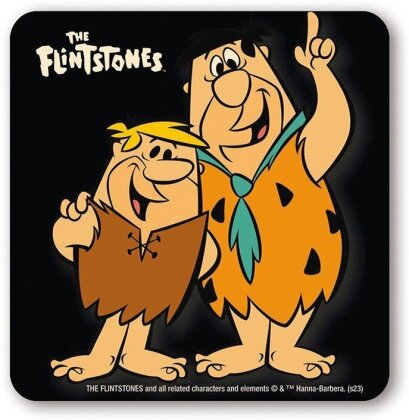 The Flintstones - Fred & Barney - Coasters - black