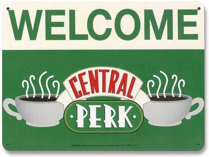 Friends Blechschild Central Perk Welcome 15 x 21 cm