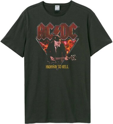 AC/DC: Highway to Hell - Amplified Vintage Charcoal T-Shirt