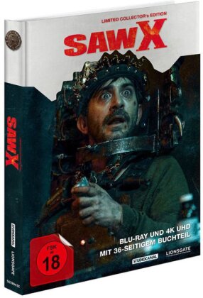 Saw X - Saw 10 (2023) (Limited Collector's Edition, Mediabook, 4K Ultra HD + Blu-ray)