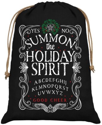 Summon The Holiday Spirit - Hessian Santa Sack