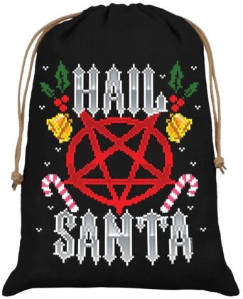 Hail Santa - Hessian Santa Sack