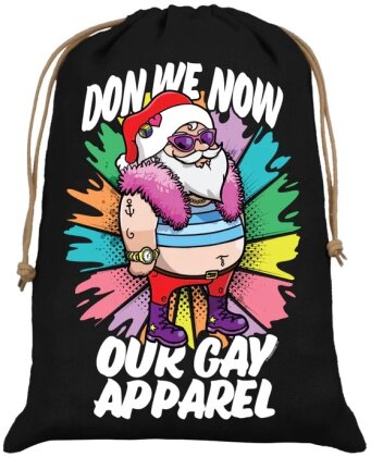 Don We Now Our Gay Apparel - Hessian Santa Sack