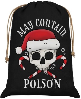 May Contain Poison - Hessian Santa Sack