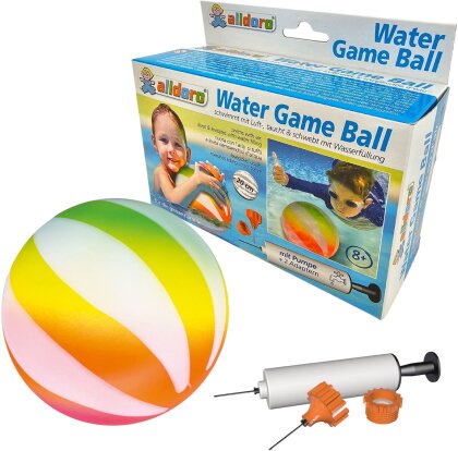 Wasser Spiel- und Tauchball - 2-in-1, Ø 20 cm, Pumpe,