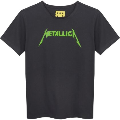 Metallica: Neon - Amplified Vintage Charcoal Kids T-Shirt 9/10 Years