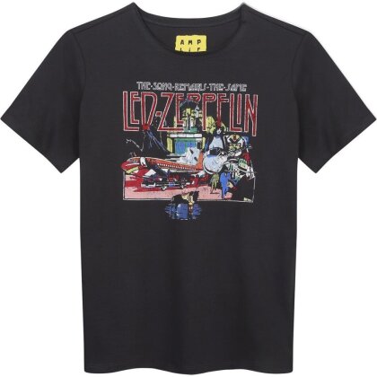 Led Zeppelin: The Song Remains The Same - Amplified Vintage Charcoal Kids T-Shirt 9/10 Years