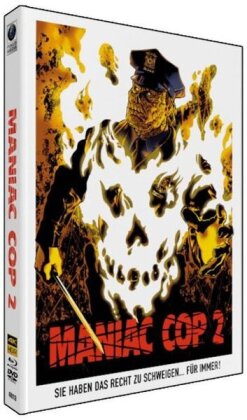 Maniac Cop 2 (1990) (Wattiert, + Cards, + Poster, Édition Limitée, Mediabook, 4K Ultra HD + Blu-ray + DVD)