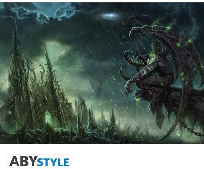 Poster - Illidan Hurlorage -World of Warcraft - Roulé & filmé - 91.5 x 61 cm