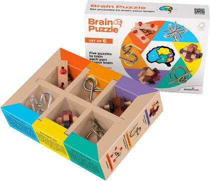 Brain Puzzle 6-er Set - ab 14 Jahren, 1 Spieler,