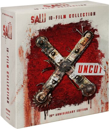 Saw 1-10 - 10-Film Collection (Gesamtedition, Schuber, Digipack, 20th Anniversary Edition, Uncut, 10 Blu-rays + Blu-ray 3D)