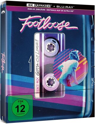 Footloose (1984) (40th Anniversary Edition, Limited Edition, Steelbook, 4K Ultra HD + Blu-ray)