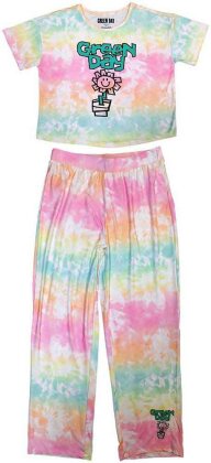 Green Day Ladies Pyjamas - Flower Pot (Pastel)