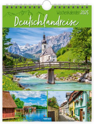 Trötsch Wochenkalender zum Hängen Deutschlandreise 2025