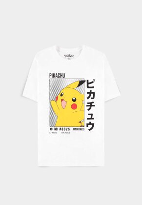Pokémon - Pikachu Men's Short Sleeved T-shirt (White)