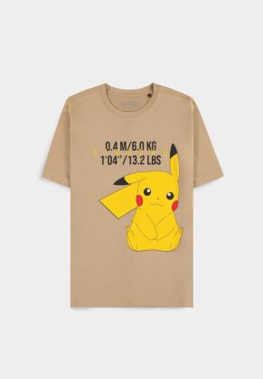 Pokémon - Pikachu Short Sleeved T-shirt (Beige)