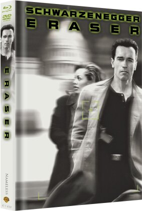 Eraser (1996) (Cover B, Edizione Limitata, Mediabook, Blu-ray + DVD)