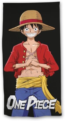 Linge noir - Luffy - One Piece - 70 x 140 cm