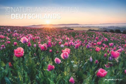 Alpha Edition - Naturlandschaften Deutschlands 2025 Bildkalender, 49,5x33cm, Kalender mit hochwertigen Motiven für jeden Monat, Feiertage DE/AT/CH/FR/IT/NL und internationales Kalendarium