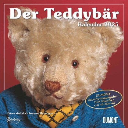 DUMONT - Der Teddybär 2025 Broschürenkalender, 30x30cm, Wandkalender für Sammler und Bärenfreunde, ein beliebter Klassiker seit 1984 im DUMONT-Programm