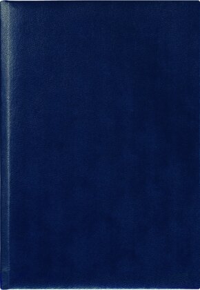 Zettler - Buchkalender 2025 blau, 14,5x21cm, Taschenkalender mit 336 Seiten im wattiertem Kunststoffeinband, 7 Tage auf 6 Seiten, Tages- und Wochenzählung und deutsches Kalendarium