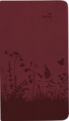 Alpha Edition - Taschenkalender Nature Line Flower 2025, Notizkalender, 9x15,6cm, Kalender mit 128 Seiten, Notizbereich, Jahresübersichten, Leseband und internationales Kalendarium