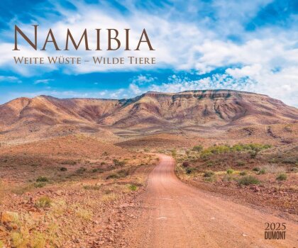 DUMONT - Namibia 2025 Wandkalender, 60x50cm, Fotokunst-Kalender mit faszinierenden Landschaften, Fotografien von Landschaften, Wüsten und Tieren