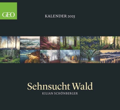 GEO - Sehnsucht Wald Wandkalender 2025 - Eindrucksvoller Waldlandschaften Kalender, Harmonisches Format 60x55 cm, mit Faszinierenden Wald- und Naturbildern