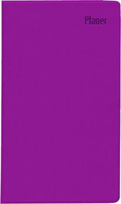 Zettler - Taschenplaner 2025 rosa, 9,5x16cm, Taschenkalender mit 64 Seiten in Kunststoffhülle, 1 Woche auf 1 Seite, separates Adressheft, Wochenzählung, Mondphasen und deutsches Kalendarium
