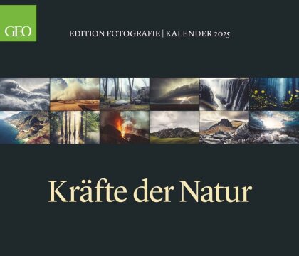 GEO Edition - Kräfte der Natur 2025, 70x60cm, Posterkalender mit spektakulären Kräften der Elemente, inklusive 12 Motive als Postkarten zum Heraustrennen