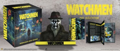Watchmen - Die Wächter (2009) (Rorschach Bust Edition, + Büste, Édition Limitée, Mediabook, 4K Ultra HD + 2 Blu-ray + 2 DVD)