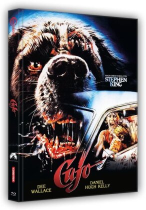 Cujo (1983) (Cover B, Wattiert, Director's Cut, Cinema Version, Limited Edition, Mediabook, 2 Blu-rays)